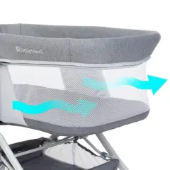 Baby Trend Quick-Fold 2-in-1 Rocking Portable Bassinet - Shadow Stone Gray