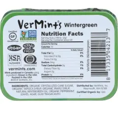 VerMints All Natural Breath Mints - Wintergreen