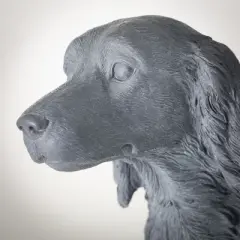 19"H Sullivans Gray Irish Setter Planter, Brown