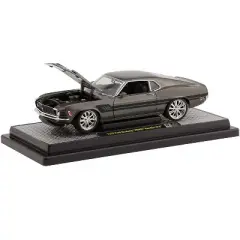 1970 Ford Mustang "Foose" Gambler 514 Jaguar British Racing Green Metallic with Black Stripes Ltd Ed 6880 pcs 1/24 Diecast Model Car by M2 Machines