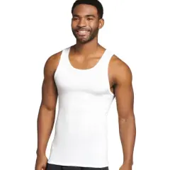 Jockey Men's 100% Cotton A-Shirt Tank - 4 Pack