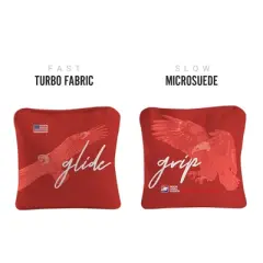 Grip N Glide Synergy Pro Red Cornhole Bags (Set of 4)