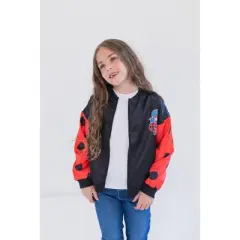 Miraculous Ladybug Girls Zip Up Bomber Jacket Little Kid to Big Kid