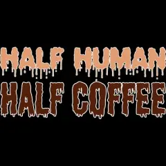 Junior's Design By Humans Funny Halloween Costume For Coffee Addicts By TeeShirtMadness T-Shirt