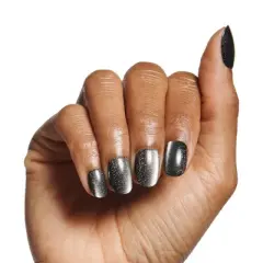 Olive & June Press-On Fake Nails - XS Round - Black Shimmer - 42ct