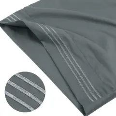 PiccoCasa Soft Breathable with Embroidery Brushed Microfiber Bed Pillowcases with Envelop Closure Set of 2