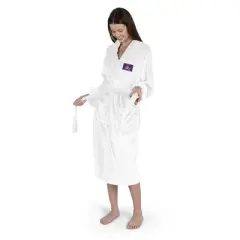 NCAA East Carolina Pirates White Out Silk Touch Robe Small/Medium
