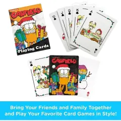 Aquarius Puzzles Garfield Christmas Playing Cards