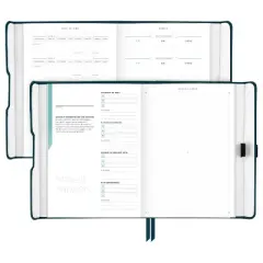 At-A-Glance Foundation Undated Planner 8.5"x6.75" Blue: Non-Toxic Acid-Free Paper, Weekly & Monthly Agenda, Adult Stationery