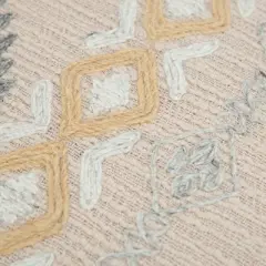 Oversize Geometric Square Throw Pillow Natural - Rizzy Home