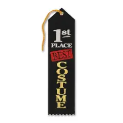 Beistle Costume Award Ribbons for Your School, Office, Faire, Contest, 2" x 8", (6/Pkg)