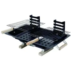 Marsh Allen 18 in. Hibachi Charcoal Grill Black