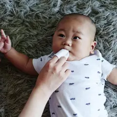 Jack N' Jill Natural Baby Gum & Tooth Wipes | Natural Cotton Baby Wipes | Formulated For Young Mouths - 25 Wipes (PACK OF 2)