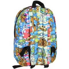 Scooby Doo Themed Allover Design Tie Dye School Travel Laptop Backpack