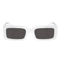 Dolce & Gabbana DG 6187 331287 Womens Rectangle Sunglasses White 53mm