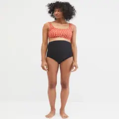 Beach Bump&trade; High Waist Bikini Bottom UPF 50+ | Motherhood Maternity