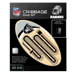 MasterPieces Officially Licensed NFL Las Vegas Raiders Wooden Cribbage Game for Adults