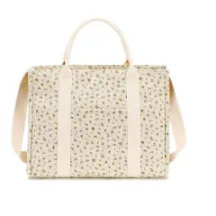 Laptop Tote Bag for Women Work 15.6 inch Canvas Shoulder Bags Computer Messenger Purse Teacher Handbag Office Briefcase