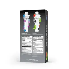 Cirkul Matte Black Bottle with Black Lid and 2 Flavor Cartridges (LifeSip Blueberry Grape and GoSip Kiwi Berry) - 32oz