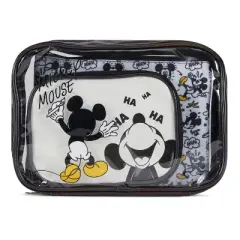 Mickey Mouse 3 Piece Cosmetic Case Set - Black