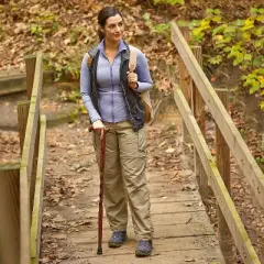 Brazos Handcrafted Wood Walking Cane, Twisted Oak, Derby Style Handle, for Men & Women, Made in The USA