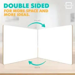 SCRIBBLEDO Small White Board Dry Erase 9"x12" Boards 2-Pack