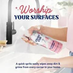 Cleancult All Purpose Cleaner - Refillable Aluminum Bottle - Pink Grapefruit - 16 fl oz