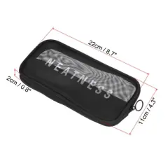 Unique Bargains Portable Zipper Mesh Toiletry Bag Cosmetic Bag for Home Travel Accessories