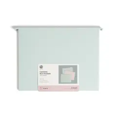 U Brands 6ct 6 Pockets Hanging File Folders - Debossed Pastels: Office Supplies, File Organizer, Multicolored, 40 Sheet Capacity