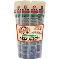 Trail's Best 1.1oz Beef Pepperoni Sticks 16-ct Tubs - 2 Tubs