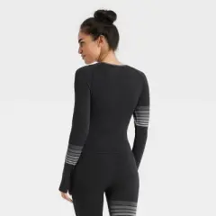 Women's Seamless Mock Neck Long Sleeve Top - JoyLab&trade;