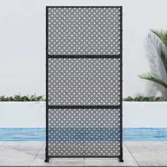 Dovelina Metal Outdoor Privacy Screen Freestanding Patio Decorative Screens