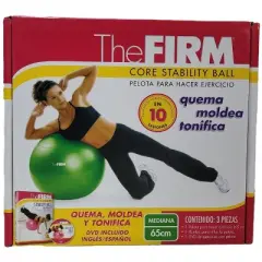 The FIRM Slim and Sculpt Core 65mm Green Stability Ball with DVD