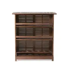 Riviera Acacia Wood Bar - Rich Mahogany - Christopher Knight Home