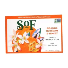 South of France Natural Body Care Orange Blossom and Honey Triple Milled Soap - 6 oz