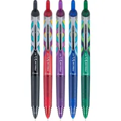 Pilot 5pk Precise V5 Art Deco Collection Rolling Ball Pens Extra Fine Point 0.5mm Assorted Inks