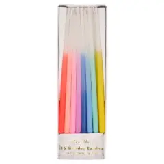 Meri Meri Rainbow Dipped Tapered Candles (Pack of 16)