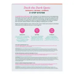 Urban Skin Rx Deck the Dark Spots Exfoliate + Retinol + Hydrate 3-Step System Skincare Gift Set - 3pc
