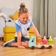 B. toys Stacking Toy - Stack & Roll Fruit Truck