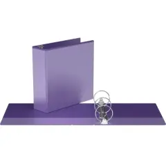 3" Premium Round Ring Binder 6pk Customizable View Purple - Easyview
