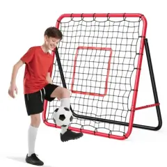 Soccer Rebounder Net &ndash; 40"x40" Portable Adjustable Bounce Back Trainer, Multi-Sport Rebounder for Soccer, Baseball, Softball & Hockey