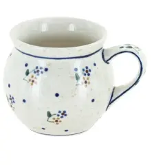Blue Rose Polish Pottery 912 Zaklady Small Bell Shaped Mug
