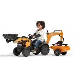 Case Construction Pedal Backhoe With Rear Excavator And Trailer FA967N