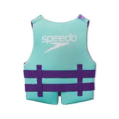 Speedo Junior Life Jacket Vest - Purple: Youth 50-90 lbs, Polyethylene/Polyester, Swim Gear