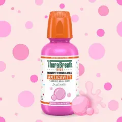 TheraBreath Kids Bubble Gum Mouthwash - 10oz