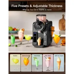 HiCOZY F3 Ice Cream Maker & Slushie Machine,  41-oz, 5-in-1 Drink Maker, No Ice Needed