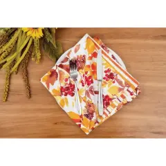 C&F Home Cordelia Reversible Fall Leaves Watercolor Napkin