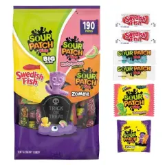 SOUR PATCH KIDS Candy  Halloween Variety Pack - 69.4oz/190ct