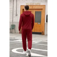 COOFANDY Sweatsuits for Men 2 Piece Tracksuit Casual Athletic Jogging Suit Hooded Set