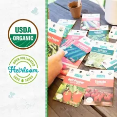 Back to the Roots 15pk Organic Garden Essentials Seeds Variety